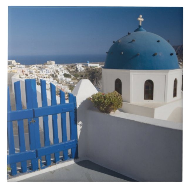 Grécia e Ilha Grega de Santorini a partir do (Frente)