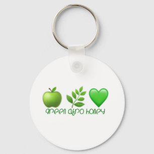 Green Afro Honey Chaveiro