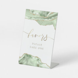 green agate favorece o sinal de pedestal