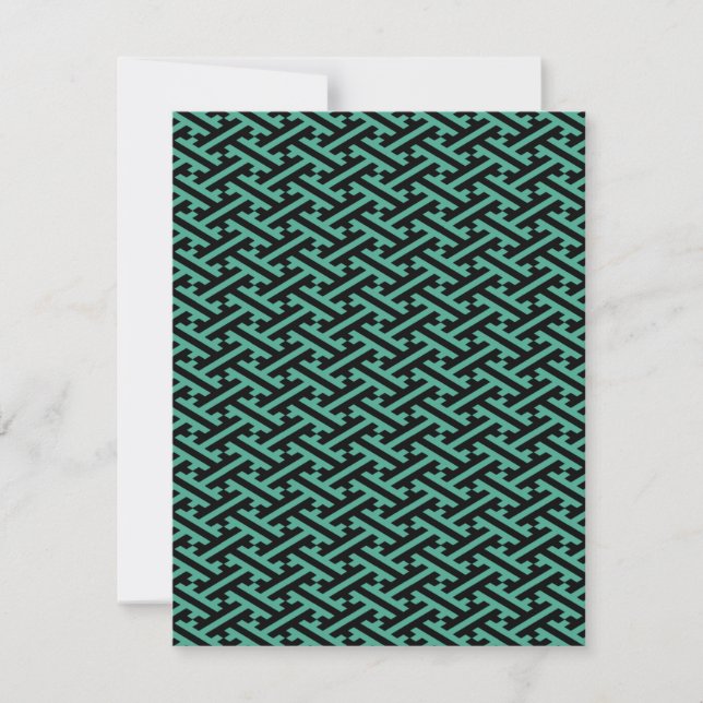 Green and Black Sayagata Pattern (Frente)
