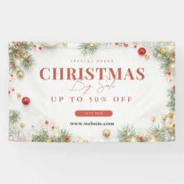 Green and Red Minimalist Christmas Holiday Sale