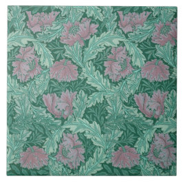 Green and Red Wreath Pattern (por William Morris)