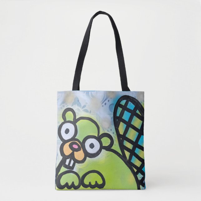 Green Beaver Tote Bag (Frente)