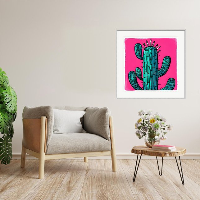 Green Cactus - Art Impressão (Green Cactus - Art Print
Artists: Roger Smith)