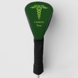 Green Celtic Knot Caduceus