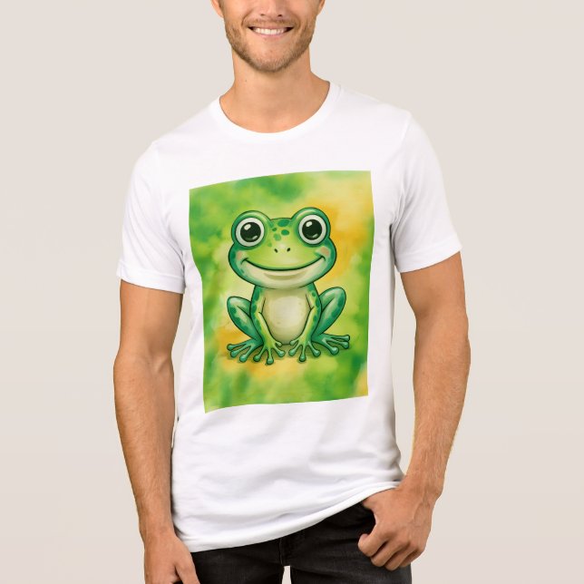Green cute frog (Frente)