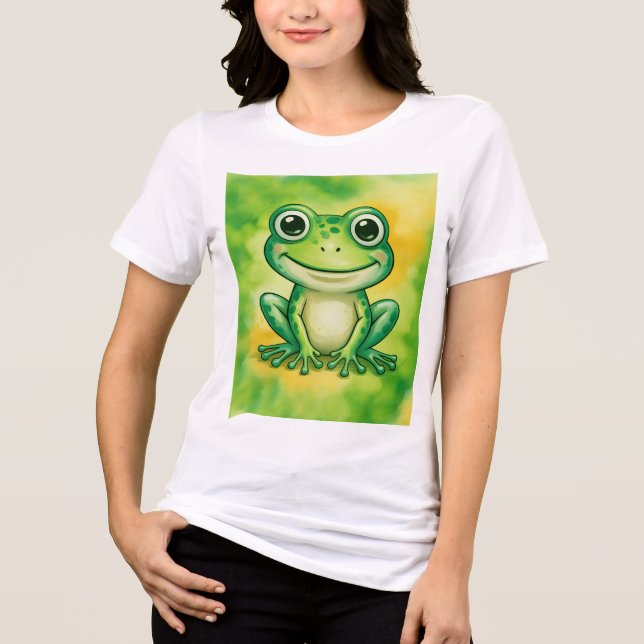 Green cute frog (Frente)
