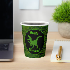 Green Dinosaur Hide Happy Birthday!