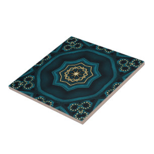 Green Dourado Boho Rosette Mandala