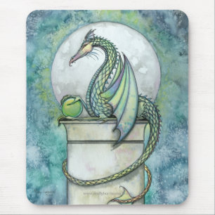 Green Dragon Mousepad de Molly Harrison