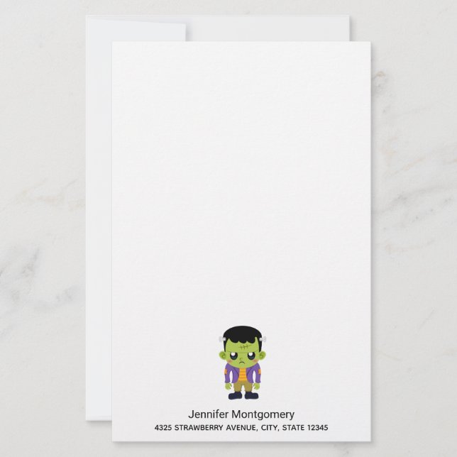 Green Frankenstein Monster Halloween (Frente)