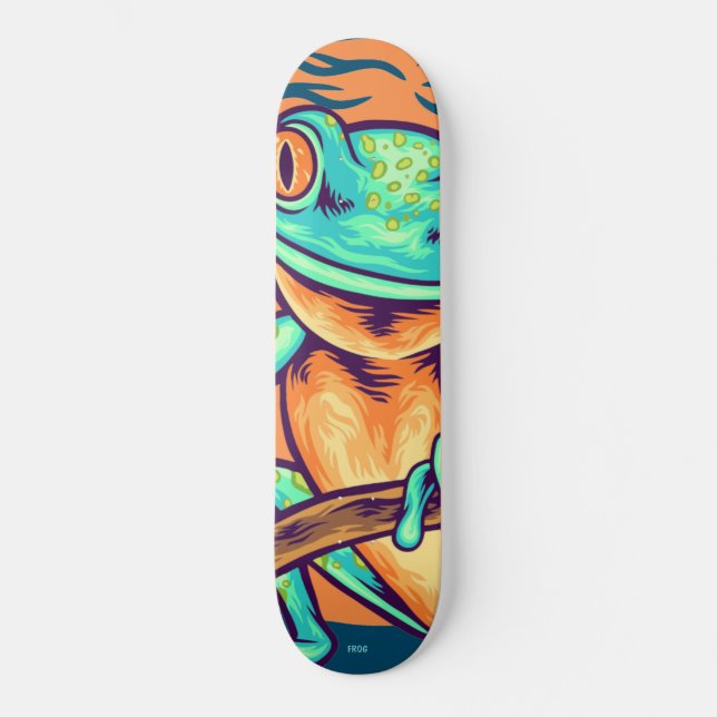 Green Frog Skateboard - cool Frog Skateboards (Frente)