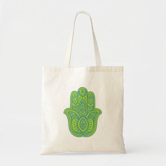 Green Hamsa Bolsa (Frente)