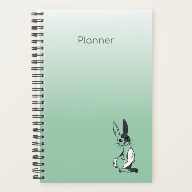 Green Harlequin Rabbit/Bunny Agenda (Frente)