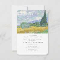Green Lanscape - Convite para casamento de pintura