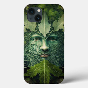 Green Man Mandala Fantasy Art