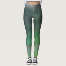 Green Ombré Grunge Leggings