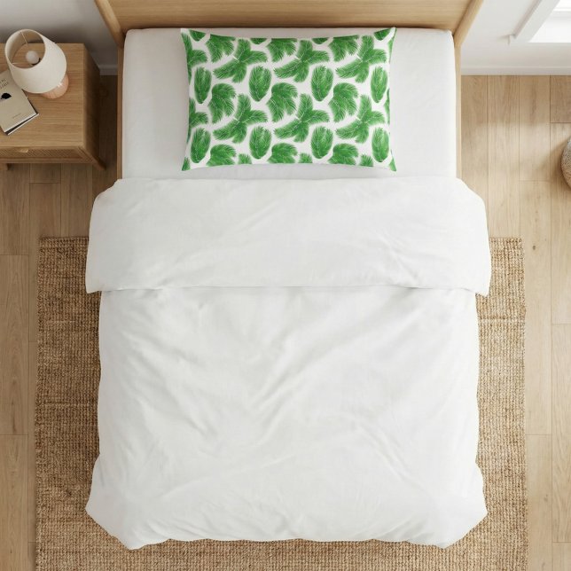 Green Palm Leaf Tropical Pattern (Criador carregado)