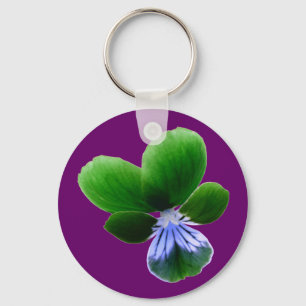 Green Pansy Chaveiro