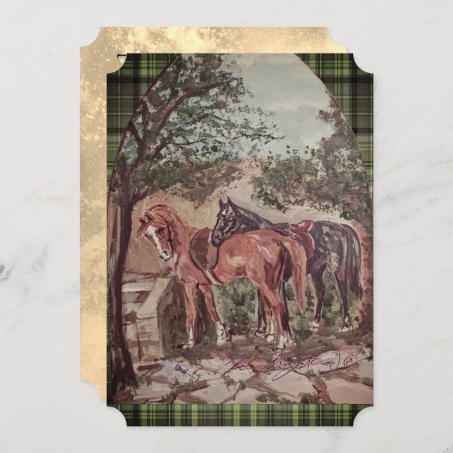 green plaid jamie and poppy scripture (Frente/Verso)