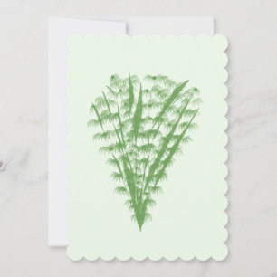 Green plant in the shape of a bouquet.