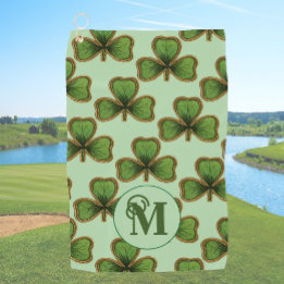 Green Shamrock Vintage Clovers Custom Irish