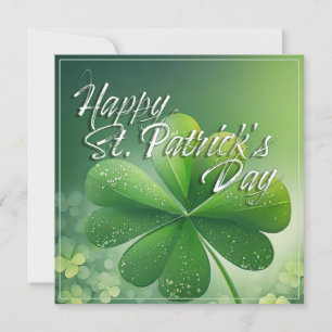 Green Shamrocks Feliz Rua. Dia de Patrick (7) c