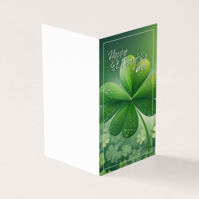 Green Shamrocks Feliz Rua. Dia de Patrick (7) c (Exterior)