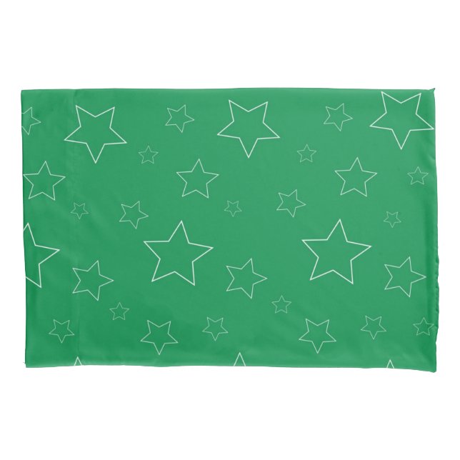 Green Stars Pillowcase (Frente)