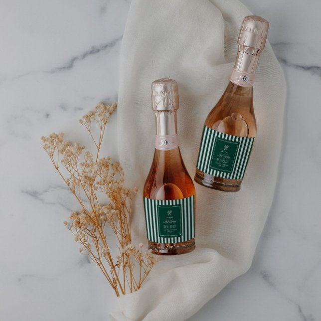 Green Stripe Tennis Bachelorette elegant modern (Criador carregado)