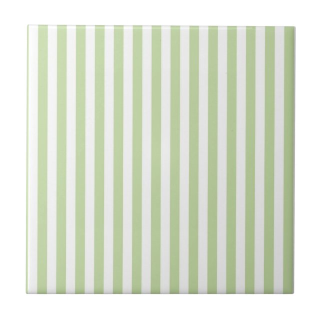 Green Stripes Pattern Minimal Modern Spring Summer (Frente)