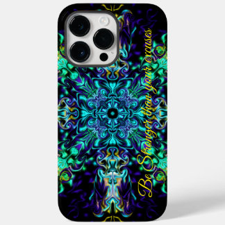 Green Teal Psychedelic Bohemian Mandala