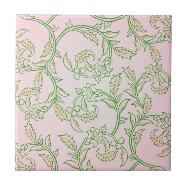 Green Vine Ceramic Tile (Frente)