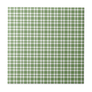 Green White Plaid Pattern