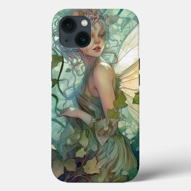 Green Woodland Fairy Fantasy Art (Verso)