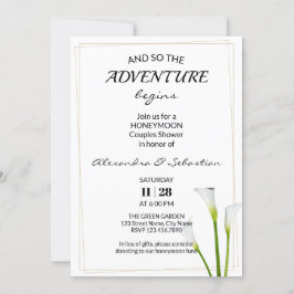 Greenera Calla Lily Honeymoon Convite para Chá