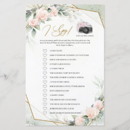 Greenerado e flores de borda dourada I Jogo Espião