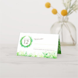 Greenerescer aquarela erva cartões de casamento