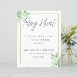 Greeneric Rustic Chá de panela Ring Hunt