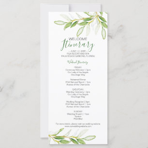 Greenering Wedding Weekend Itinerário para Convid