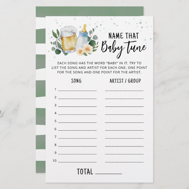 Greenery Baby Está A Criar O Nome Do Jogo De Túmul (Frente/Verso)