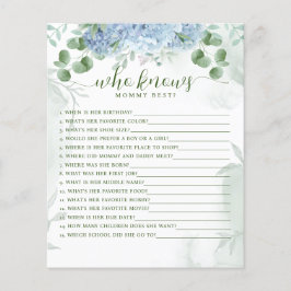 Greenery Blue Hydrangea Que Conhece Mamãe Bebê