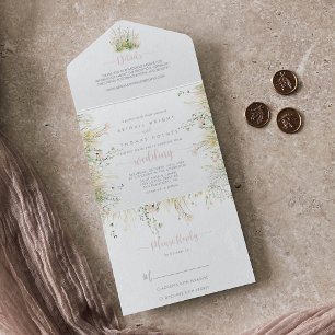 Greenery Boho Wildflower Wedding