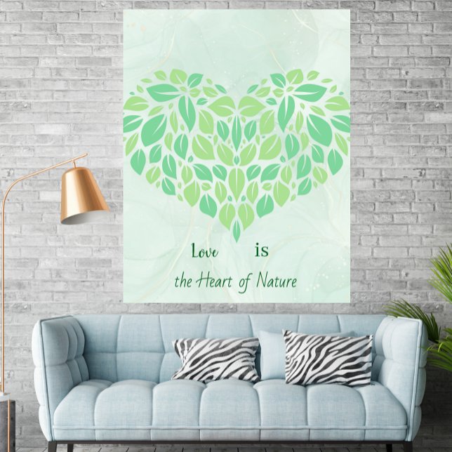 Greenery Botanical Leaves Aquarela Poster (Criador carregado)