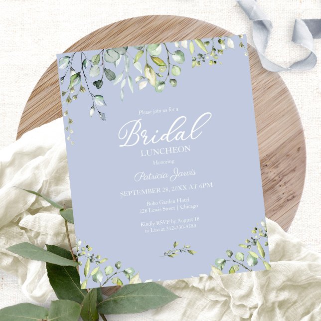 Greenery Bridal Luncheon Orçamento Convite (Criador carregado)
