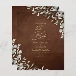 Greenery Brown Wedding Fall Winter