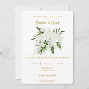 Greenery buquê Floral Convite para Casamento Espan