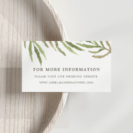 Greenery | Cartões Para Website De Casamento Botân