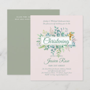 Greenery Christening Convida Baptism Bautizo Leafy