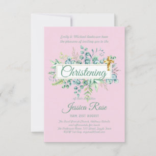 Greenery Christening Convida Baptism Bautizo Leafy